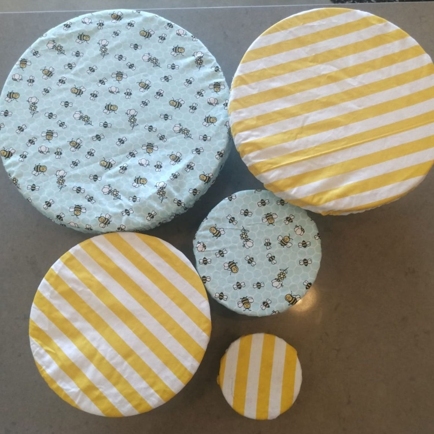 Bowl Covers – Bees and Stripes