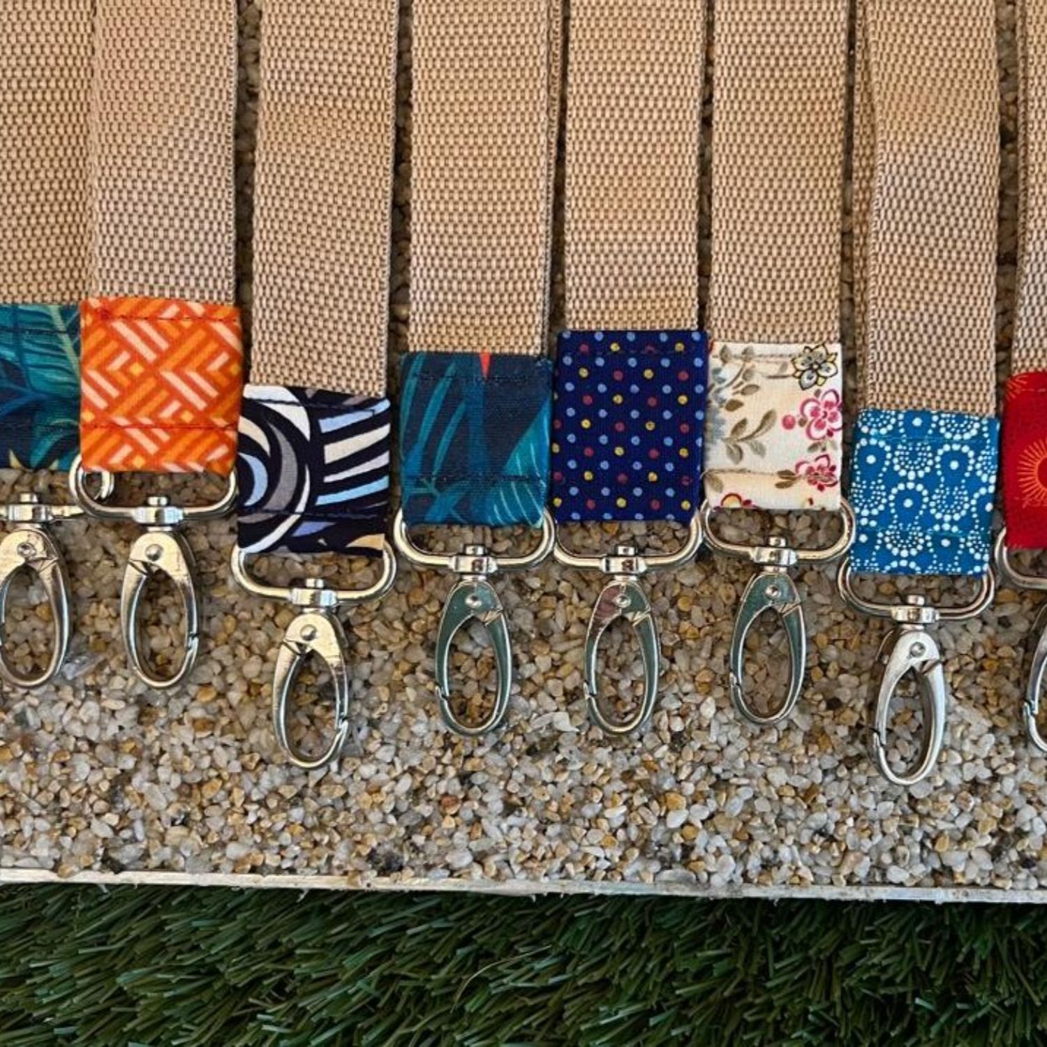Keyring Wristlet – Tan
