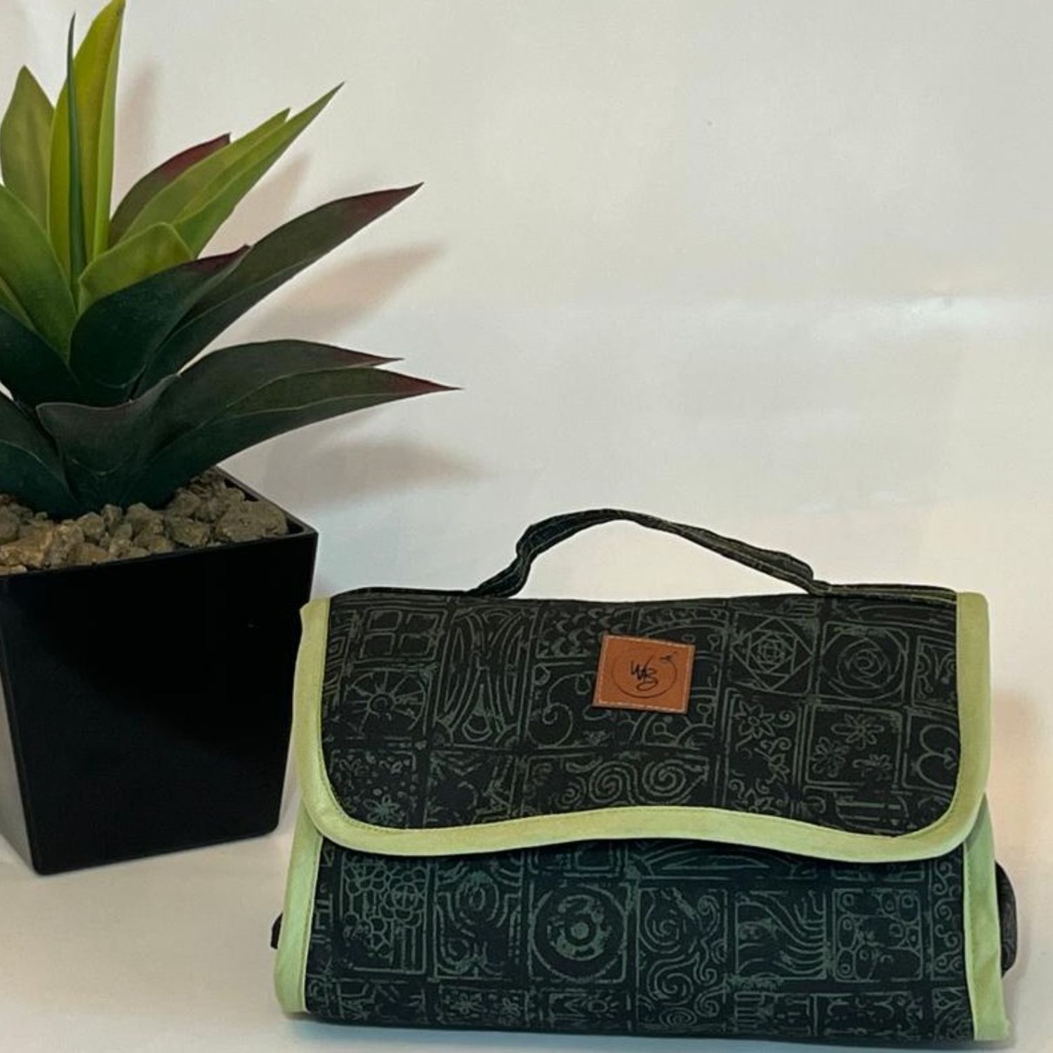 Black & Green Makeup Bag