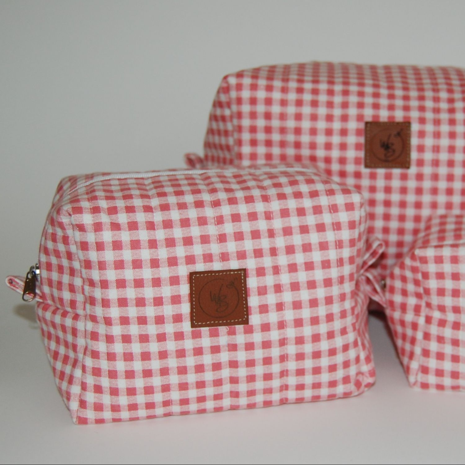 Red Gingham Boxy Bag