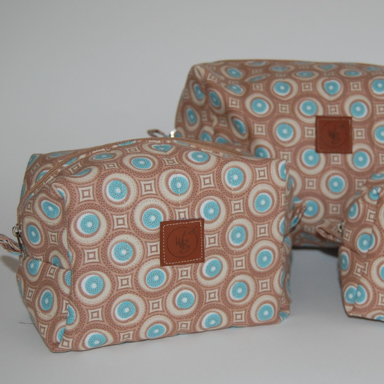 Turquoise Circle Boxy Bag